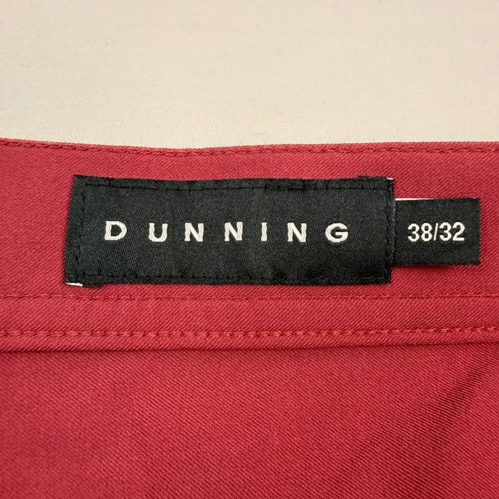 Dunning Golf Mens Burgundy Performance Stretch 5-Pocket Pants 38x32 DN801805EB